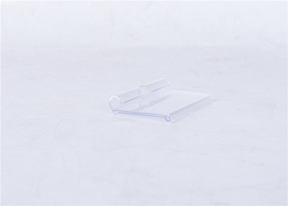 Extruded Transparent Plastic Profiles , Moisture Proof Supermarket Shelf Talker